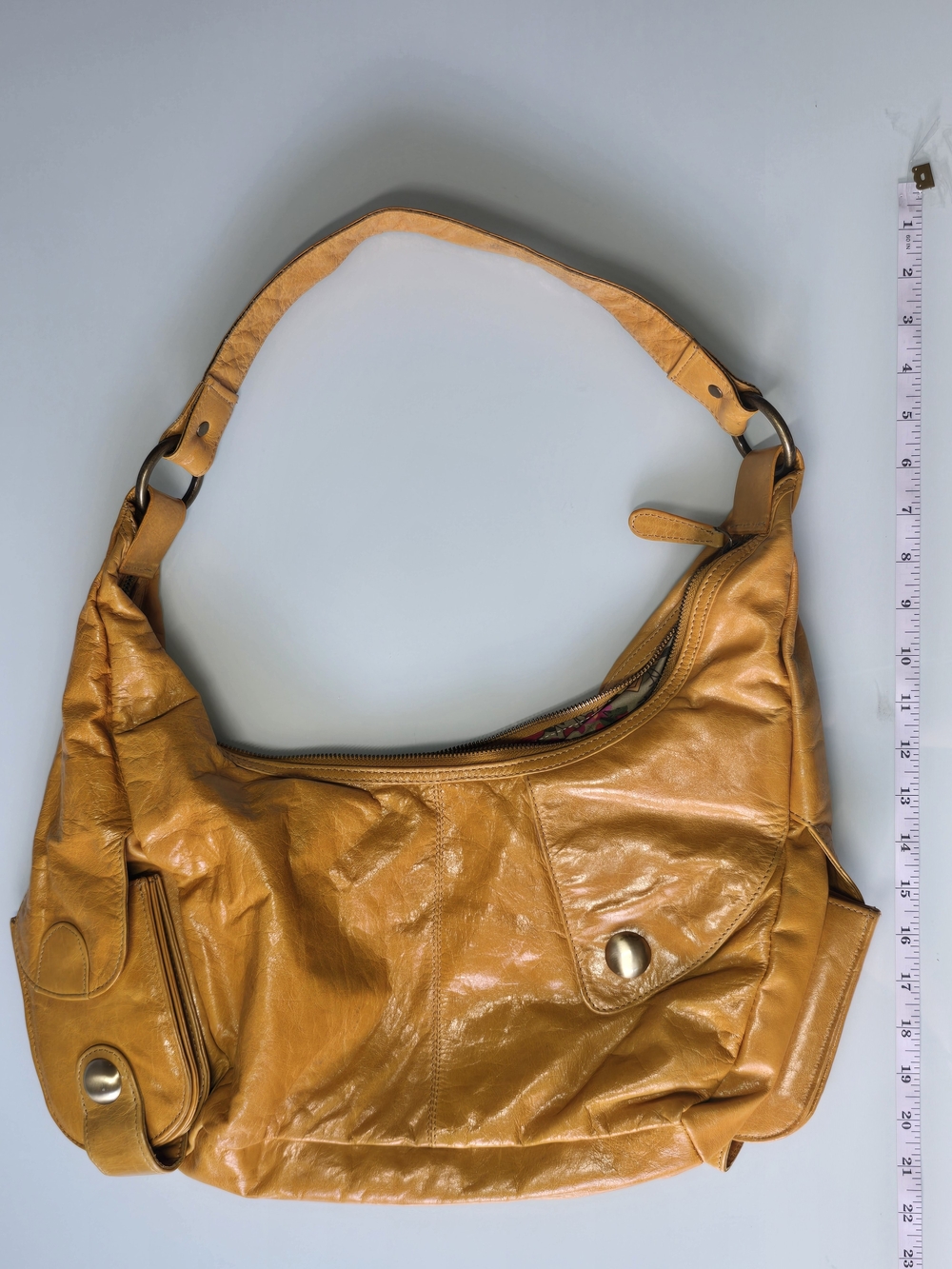 Latico Leathers Artisan Full-Grain Leather Hobo Bag
